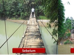 Jokowi Pamer Proyek Kecil 10 Jembatan Baru di Lebak Banten