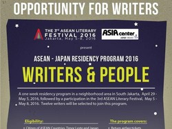 Dibuka! Program Residensi untuk Penulis ASEAN, Timor Leste, dan Jepang