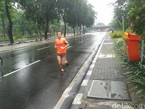 Hujan Guyur Jakarta, Car Free Day pun Sepi