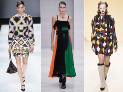 Tren Color-Blocking Semarakkan Milan Fashion Week