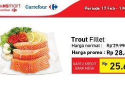 Promo Fillet Trout di Transmart Carrefour