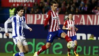 Pada pertandingan yang berlangsung di Vicente Calderon, Rabu (2/3/2016) dini hari WIB, Atletico tampil relatif dominan. Juan Medina/Reuters/detikFoto.