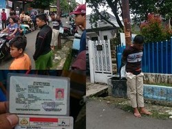 Warga Geram, Maling Sepeda di Kebon Jeruk Ini Diikat di Tiang Listrik