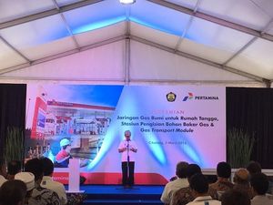 Pertamina Resmikan Infrastruktur Gas Bumi di Bekasi