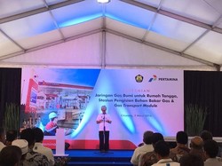 Pertamina Resmikan Infrastruktur Gas Bumi di Bekasi