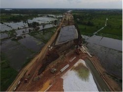 Dibangun di Atas Rawa, Ini Penampakan Tol Palembang-Indralaya