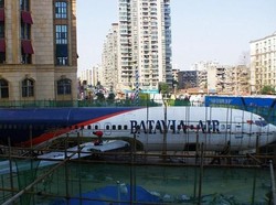 Menarik! Pesawat Batavia Air Dijadikan Restoran di China