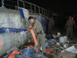 Ratusan Aparat Razia PSK dan Bangunan Liar di Bongkaran Tanah Abang