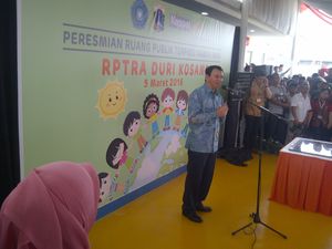 Resmikan RPTRA, Ahok Minta Warga Rusun Pesakih Awasi UPT