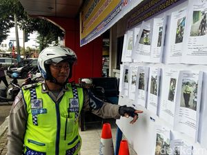 Biar Malu dan Jera, Foto Pelanggar Lalu Lintas Dipajang di CFD Cianjur