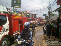 Sebuah Ruko di Pondok Kelapa Jaktim Terbakar