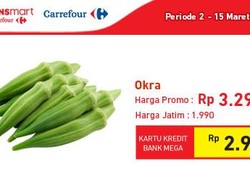 Transmart Carrefour Tawarkan Promo Sayur Sehat Okra