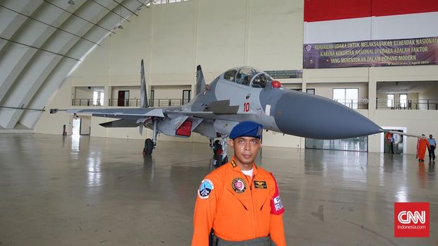 Jet tempur Sukhoi SU-30 Indonesia.