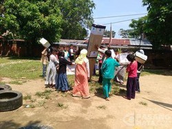 Sambut Gerhana, Siswa di Padang Bikin Kamera Lubang Jarum