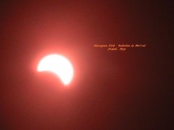 Begini Gerhana Matahari Terlihat dari Bekasi