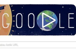 Gerhana Matahari Juga Mampir di Google Doodle