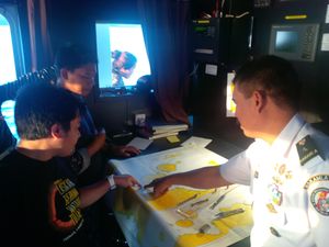 Kerennya Aksi Bakamla di Ruang Kemudi Menuju Gerhana Matahari Total