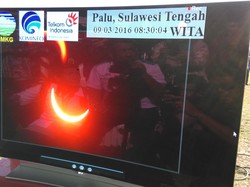 Cantik! Gerhana Matahari Total Terlihat di Palu