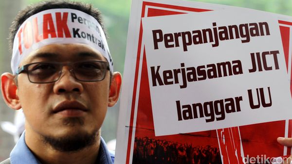Serikat Pekerja JICT Demo di KPK