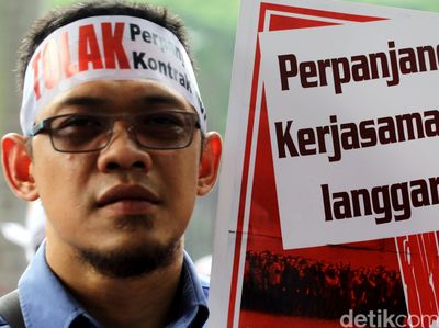 Serikat Pekerja JICT Demo di KPK