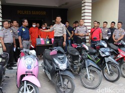 Beraksi di 17 Lokasi, Sindikat Pencuri Motor Ini Dibekuk di Samosir