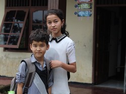 Bahagianya Anak-anak Pengungsi Bisa Bersekolah Kembali di Cisarua