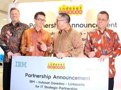 Indosat-Lintasarta-IBM Bikin Trio Transformasi Digital