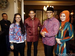 Berlangsung Tertutup Ridwan Kamil Bertemu Sandiaga Uno