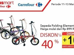 Transmart Carrefour Tawarkan Promo Sepeda Lipat