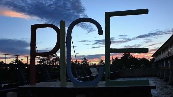 Bendung Pice: Tempat Asyik Melihat Sunset di Belitung Timur