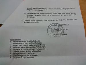 Ini Isi Surat Menhub Jonan ke Menkominfo Meminta Aplikasi Grab Car dan Uber Diblokir