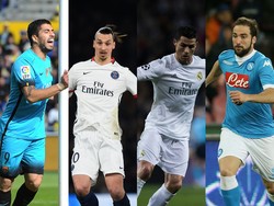 Ronaldo, Zlatan, Suarez, dan Higuain Berebut Sepatu Emas