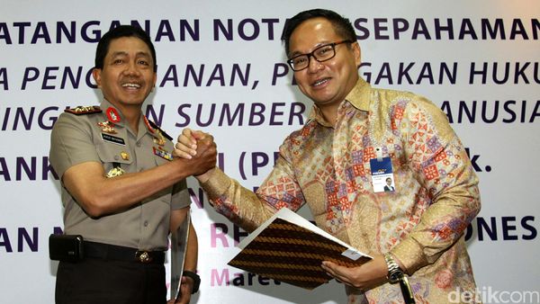 Polri dan Mandiri Jalin Kerjasama