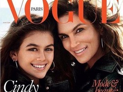 Cindy Crawford Tampil Kembar dengan Kaia Gerber di Sampul Vogue Paris