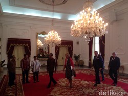 Jokowi Terima Kedatangan Princess Astrid dari Belgia di Istana Merdeka