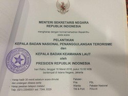 Irjen Tito Dilantik Sebagai Kepala BNPT di Istana Pagi Ini