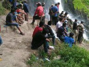 Tersembunyi, Begini Kondisi Air Terjun Tempat Calon Pengantin Tewas Terjatuh