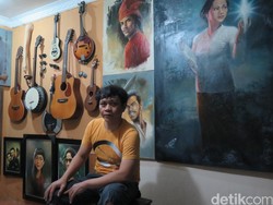 Kagumi Basoeki Abdullah, Wawan Teamlo Belajar Melukis Otodidak