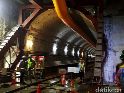 Penampakan Terkini Terowongan MRT di Senayan