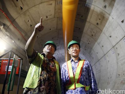 Dubes Jepang Tinjau Terowongan MRT