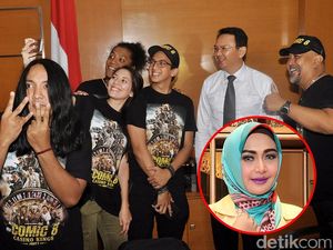 Eddies Adelia Tampil Menor, Bintang Comic 8 Narsis Bareng Ahok