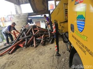 Polisi akan Turun Tangan Cek Kulit Kabel di Gorong-gorong Astanaanyar