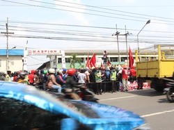 Buruh PT Maspion Kembali Turun ke Jalan