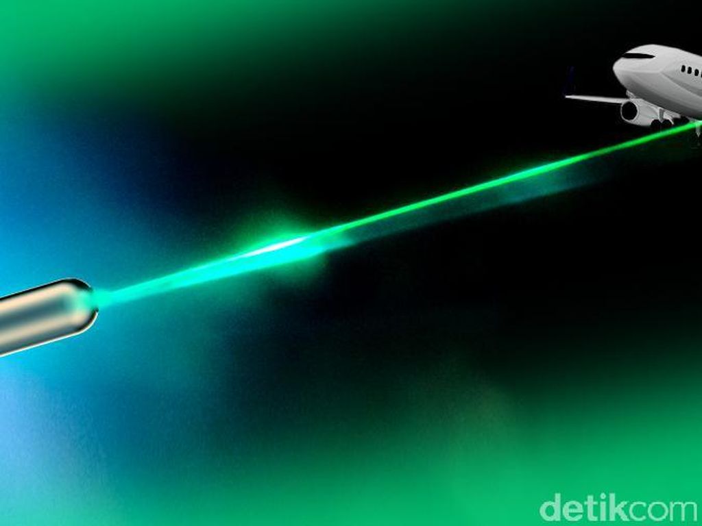Pria di AS Dipenjara Gegara Sorot Pesawat Pakai Sinar Laser