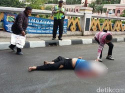 Loncat dari Flyover MoI Kelapa Gading, Seorang Pria Tewas