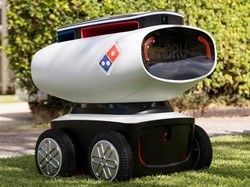 Keren! Toko Pizza Kirim Pesanan Pakai Robot