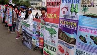 Aksi Dukung Reklamasi Teluk Benoa di CFD