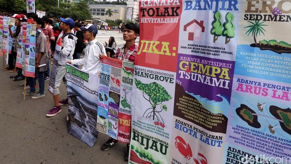 Aksi Dukung Reklamasi Teluk Benoa di CFD