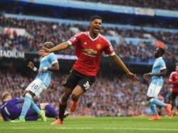 Gol Tunggal Rashford Menangkan MU atas City