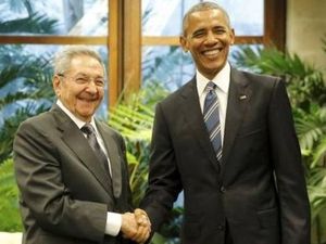 Obama Bertemu Raul Castro dalam Kunjungan Bersejarah ke Kuba